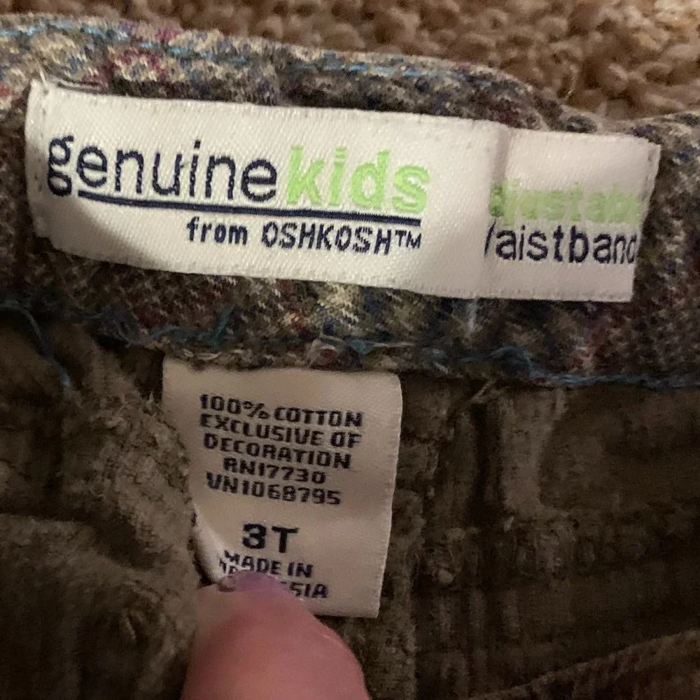 Genuine Kids from Oshkosh corduroy pants 3T